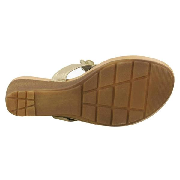 Savannah Ladies Savannah Mid Wedge Toepost Sandals