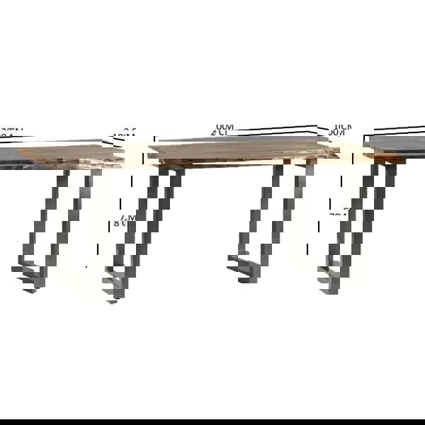 IH Design Knott Live Edge Large Dining Table