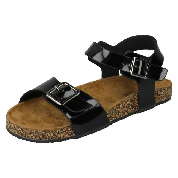 Spot On Girls Spot On Flat Buckle Strap Sandals