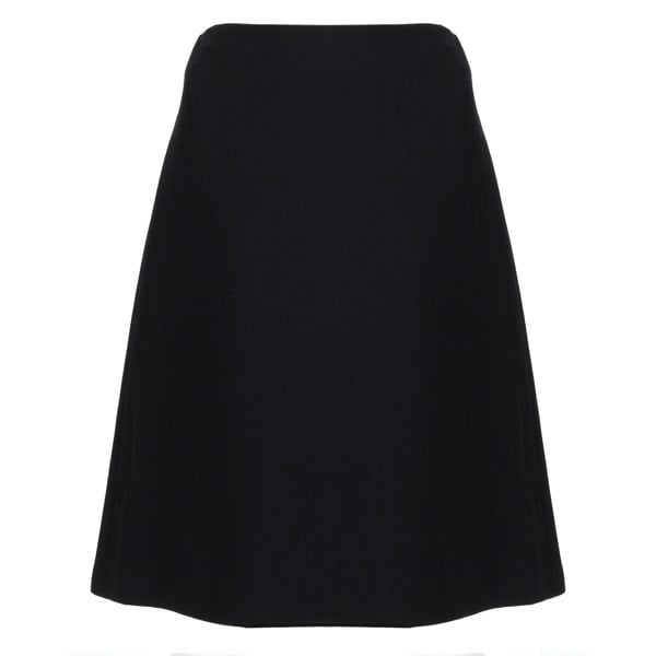 Alexander McQueen luxurious A-line skirt in a woven crepe fabric