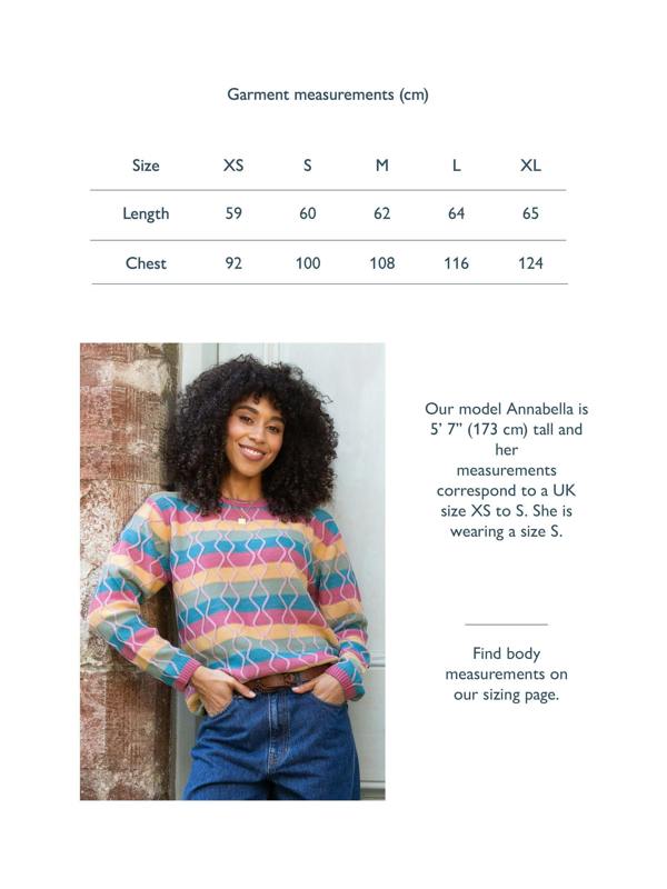 Kite Womens Organic Fancy Stripe Hermitage Knit Jumper
