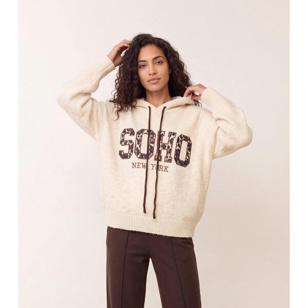 Blue Vanilla Soho Knitted Hoodie