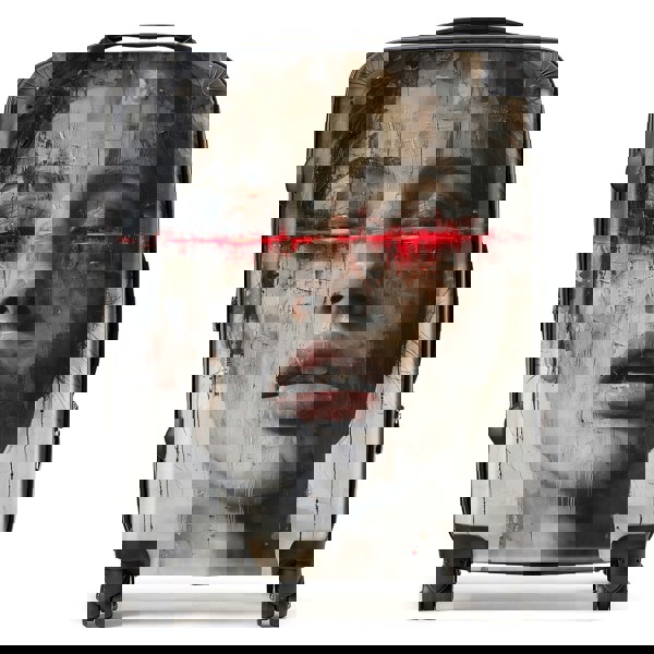 Warren Reed Abstract Face In Motion Suitcase