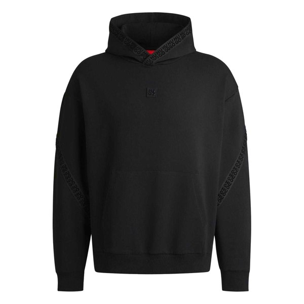 Hugo Mens Dagarito Relaxed Fit Hoodie - Black