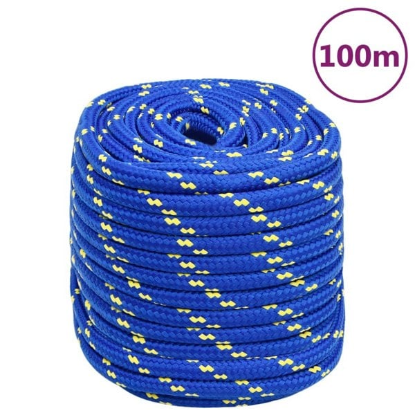 Berkfield Boat Rope Blue 18 mm 100 m Polypropylene