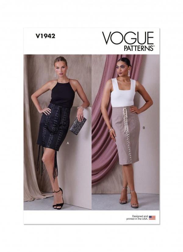 Vogue Sewing Pattern 1942, Skirts for Women, A5 (6-8-10-12-14) - Intermediate