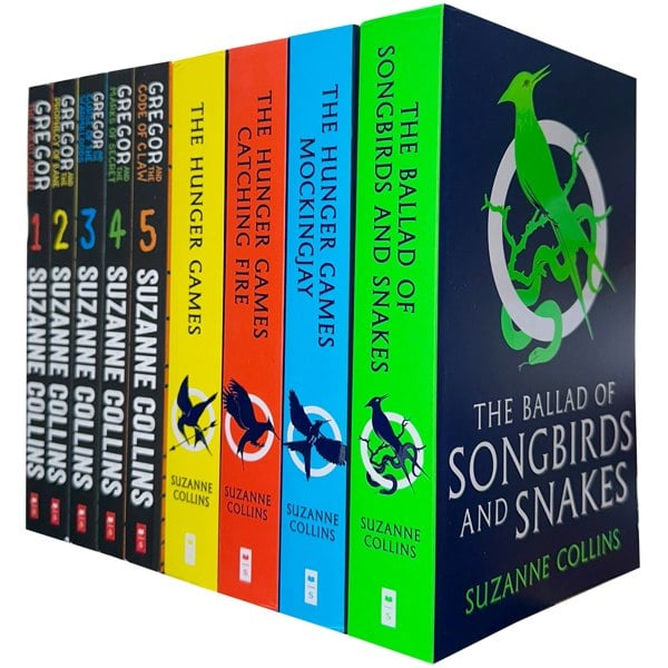 Scholastic Hunger Games and Underland Chronicles Collection 9 Books Set by Suzanne Collins