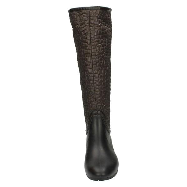 Spot On Ladies Spot On Crocodile Style Wellington Boots