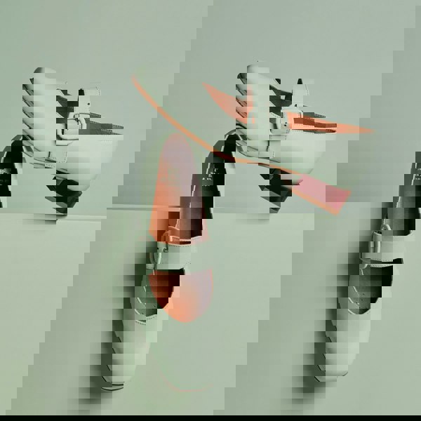 Embassy London Bliss - Mint & Red - Women's block heel square toe leather Mary-Jane