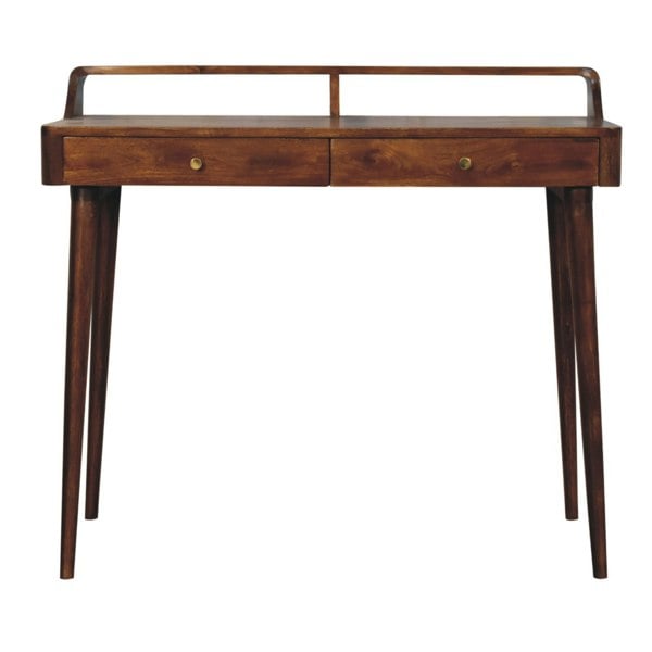 Artisan Furniture Solid Wood Elevated Chestnut Console Table