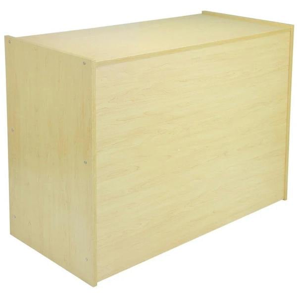 Draco A1200 storage cabinet in light maple finish, featuring a smooth texture and minimalist design, perfect for organizing spaces
