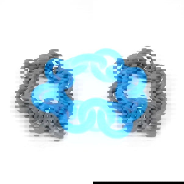 One Of A Kind Club Blue chunky rubber bracelet