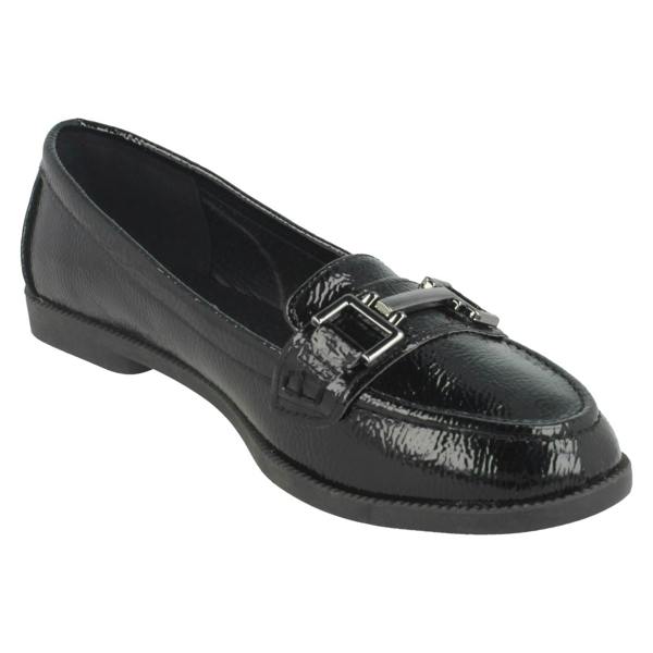 Spot On Ladies Spot On Loafer Shoes