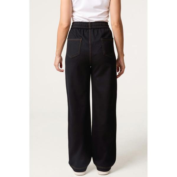 Blue Vanilla Contrast Stitching Trousers