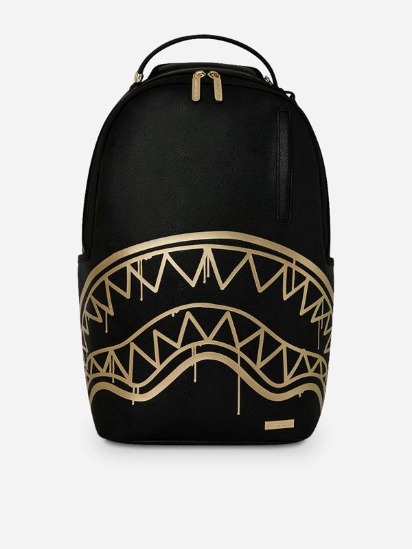 Sprayground Kids That Gold Drap Backpack in Black (45cm)