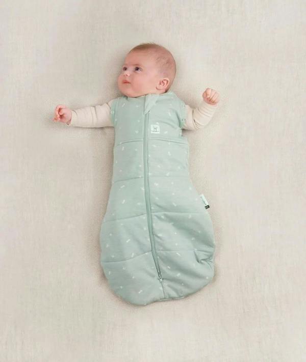 Organic Winter Cocoon Swaddle Sleeping Bag - Sage - 2.5 TOG