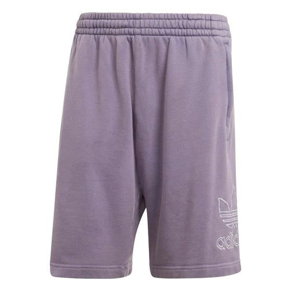 Adidas Mens Fleece Trefoil Sweat Shorts - Purple - 