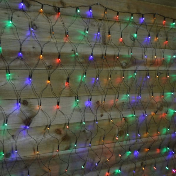 Samuel Alexander 1.7m x 1.2m 180 LED Premier Indoor Outdoor Multifunction Christmas Net Light with Timer in Multicoloured