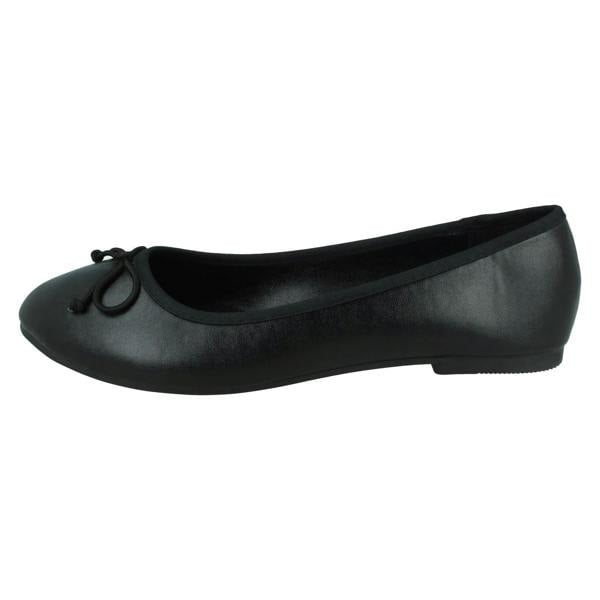 Spot On Ladies Spot On Ballerinas With Small Bow Detail F80397