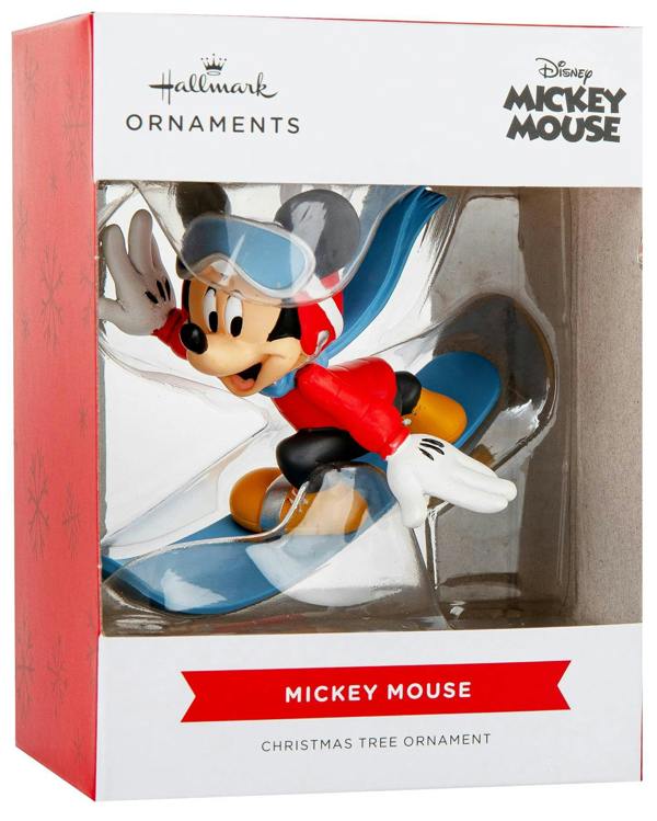 Disney - Mickey Mouse on Snowboard Christmas Tree Ornament