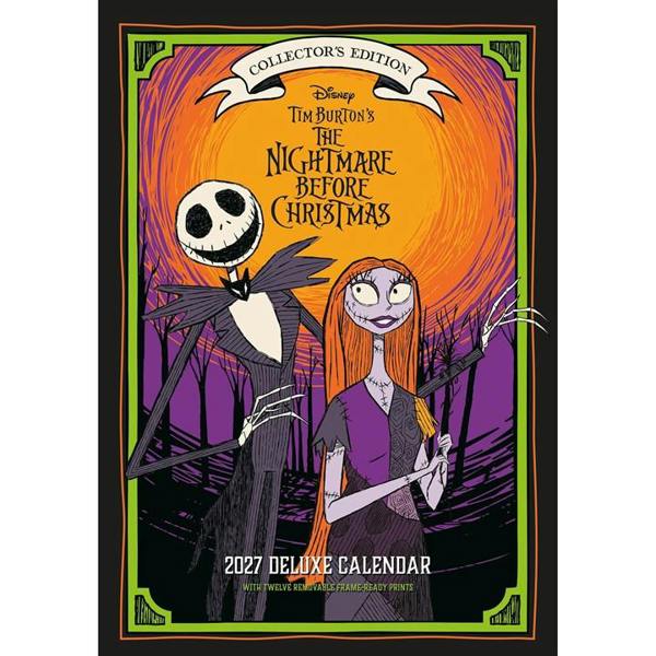 Disney, Nightmare Before Christmas Collector's Edition A3 Calendar 2027, Wall Calendars, Month To View, Entertainment, Gift