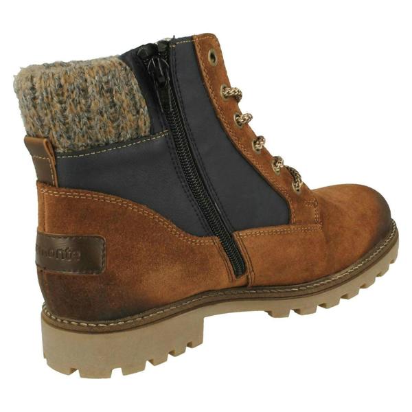 Remonte Ladies Remonte Knitted Cuff Detailed Boots D7466