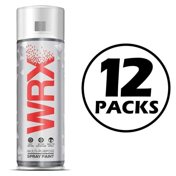 WRX 12X WRX Anthracite Grey Semi Gloss Spray Paint 400ml RAL 7016