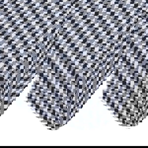 Catherine Lansfield Bamford Gingham Check Fitted Sheet Navy Blue