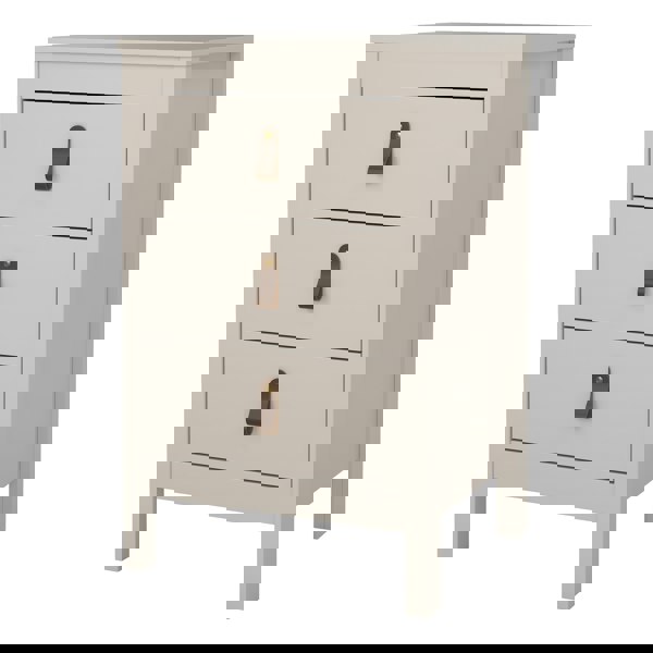 Furniture To Go Barcelona Bedside Table 3 Drawers in Cashmere