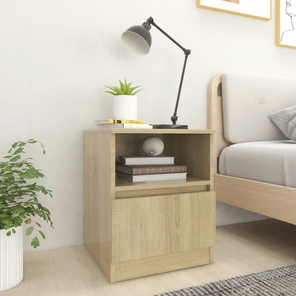 Berkfield Bed Cabinet Sonoma Oak 40x40x50 cm Engineered Wood