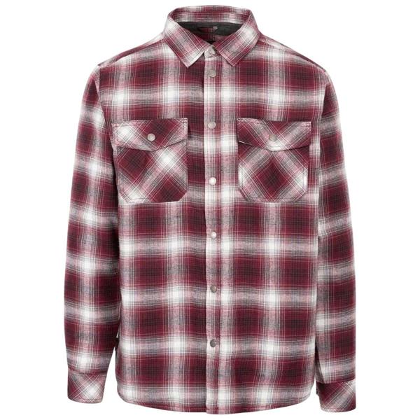 Trespass Mens Collared Shirt - Merlot - 