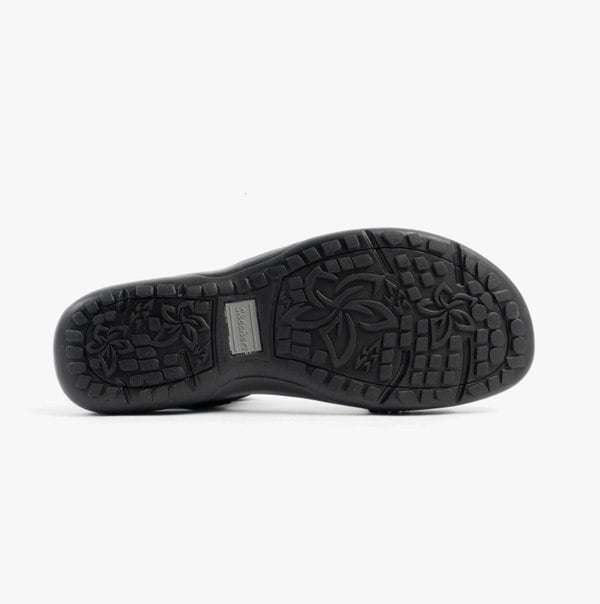 Skechers REGGAE SLIM - COFFEE RUN Womens Sandals Black
