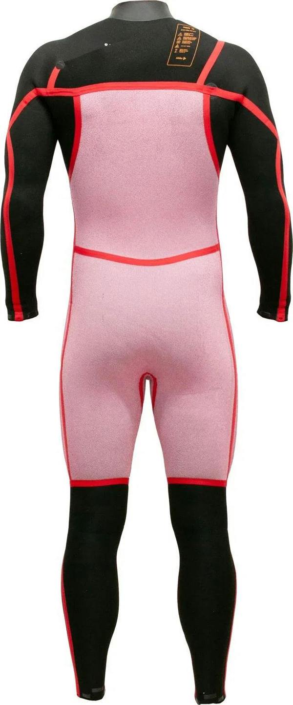 Alder Evo Fire MX Men's 4/3 mm Chest Zip Black Wetsuit