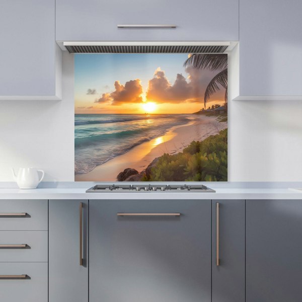 Warren Reed - Designer Sunrise On The Beach Kitchen Splashback