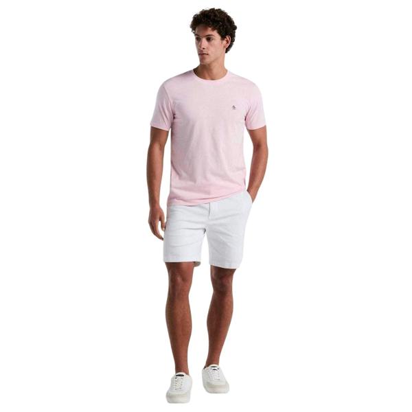 Original Penguin Mens Pete Embroidered Logo T-Shirt - Pink - 