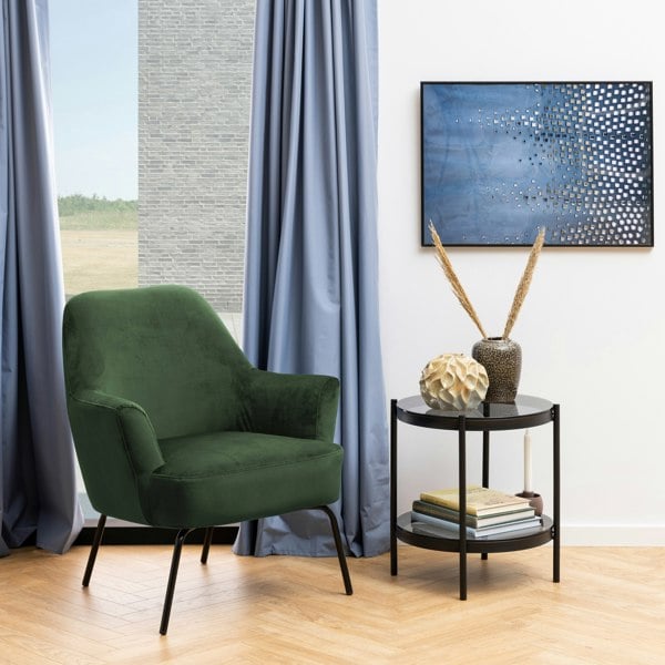 Furniture To Go Melissa Lounge Chair in Forest Green
