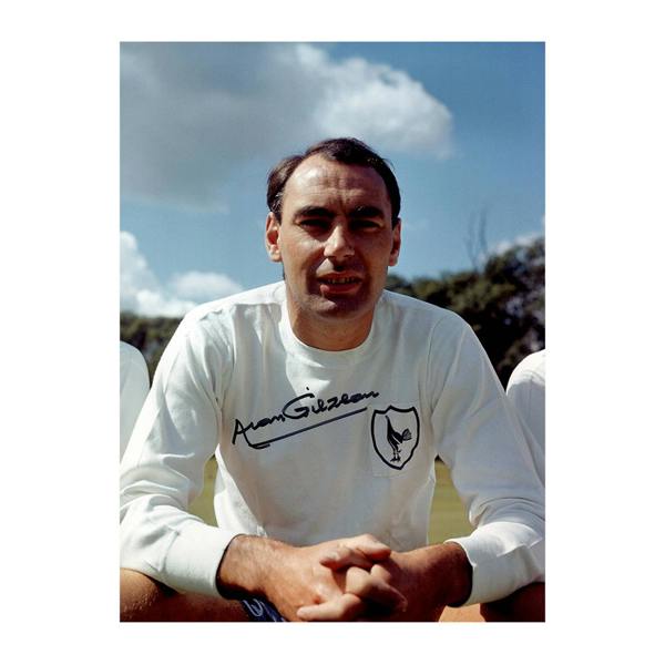 Alan Gilzean Signed Tottenham Hotspur 16x12 Image