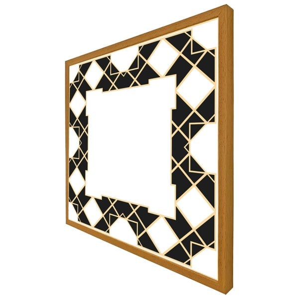 Benjamin Tate Design Art dco diamond border (picture Frame)