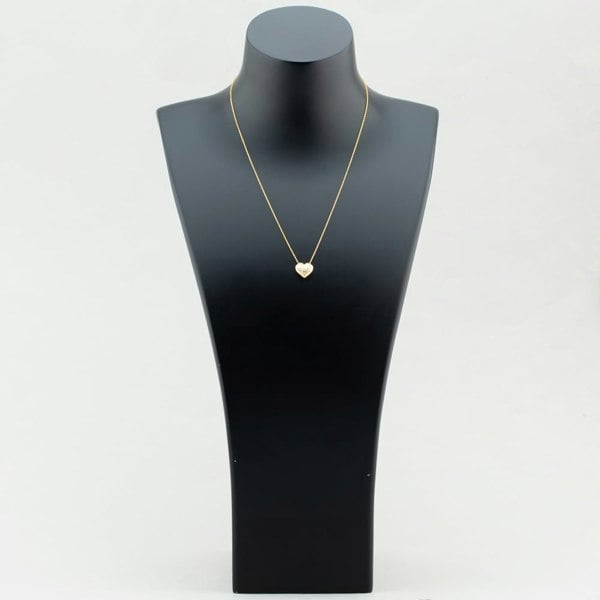 T. H. Baker 9ct Gold Diamond Cut Heart Pendant 1.19.6344