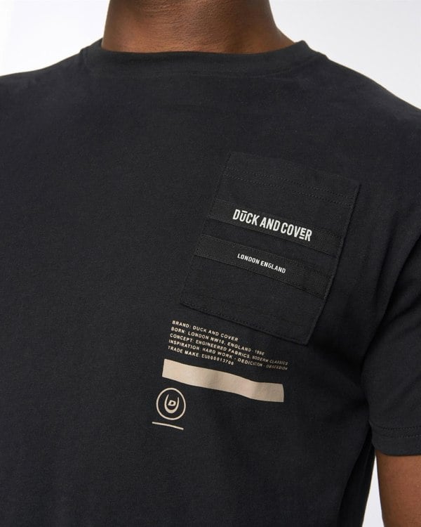 Duck and Cover Heningys T-Shirt Black