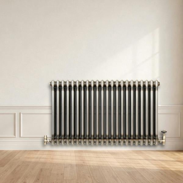 Monstershop Traditional 3 Column Radiator - 600 x 1010mm - Raw Metal