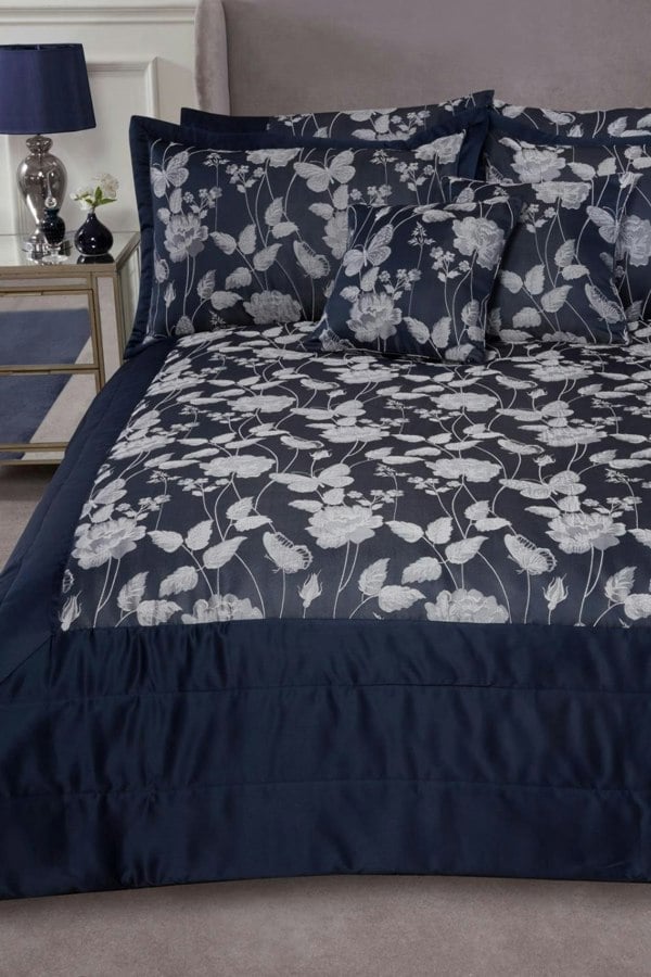 Emma Barclay Butterfly Meadow Floral Jacquard Bedspread Set