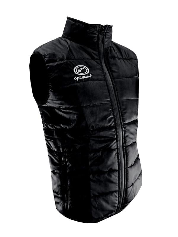 Quilted Puffer Gilet Black – Lightweight Water-Resistant Vest - Optimum