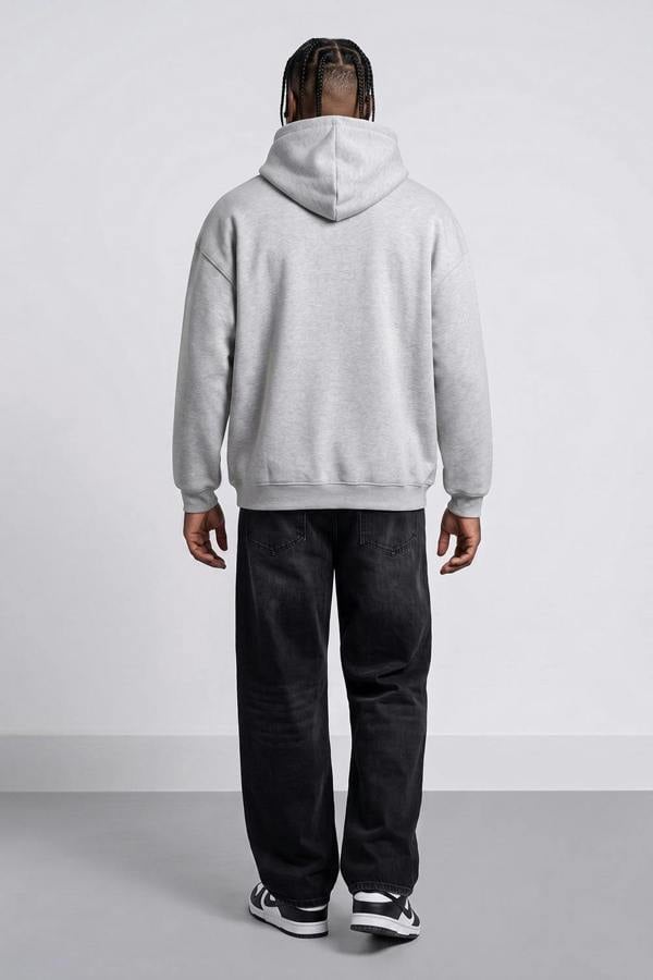Relaxed Fit Collegiate Graphic Hoodie in Red