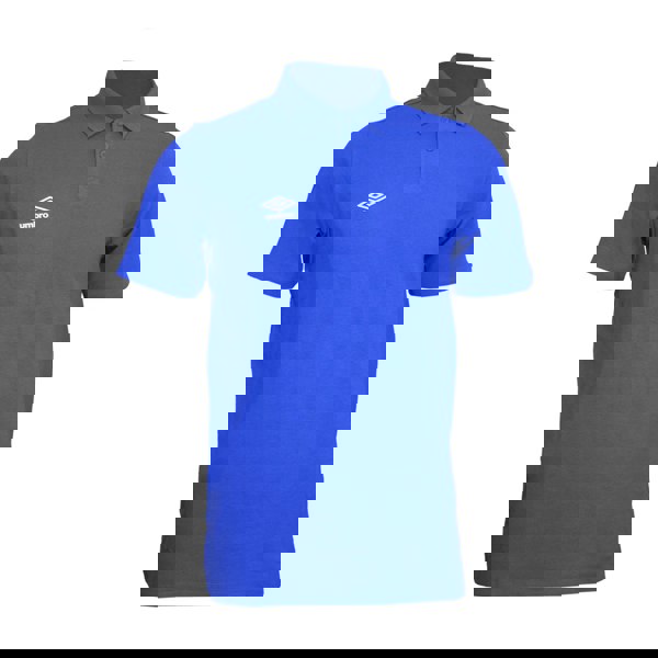 Umbro Mens Essential Polo Shirt - Royal Blue/White