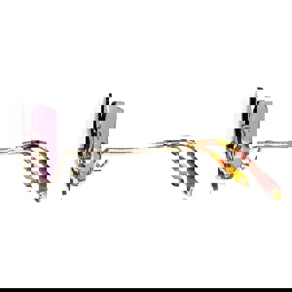 Roberto Cavalli Sunglasses SRC061 0594 Shiny Light Gold Violet