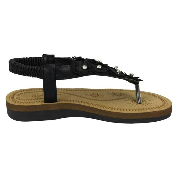 Spot On Girls Spot On Toepost Flower Trim Sandals