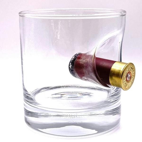 Personalised Shotgun Whisky Glass - alternative angle