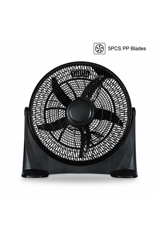 Dyzi 20 Inch Box Fan 90W 3 Speed Portable Cooling Fan with Tilt