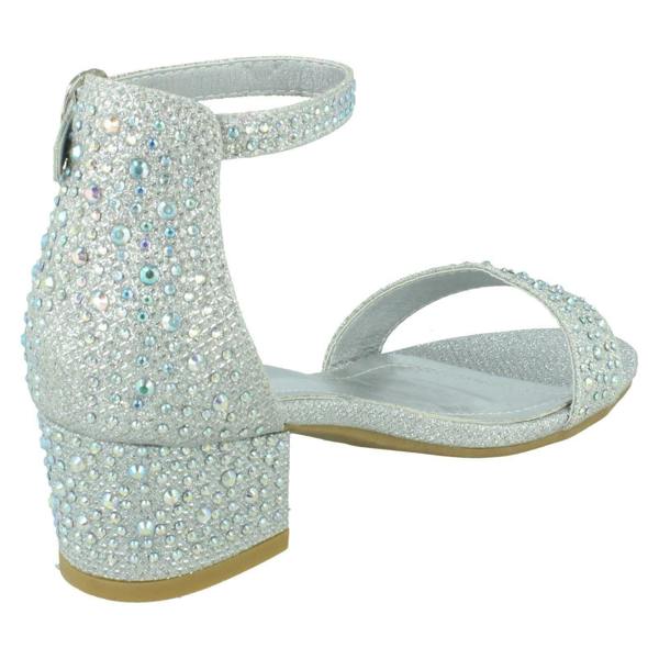 Spot On Girls Spot On Mid Block Heel Sandals H1112